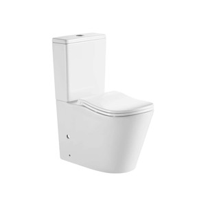 FIFA 670*390*860mm Gloss White Quiet Flushing Back to Wall Toilet Suite