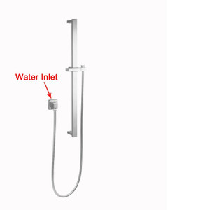 Brushed Nickel Shower Rail