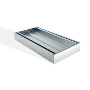 100x100x26mm Brushed Silver Ezy Flow Tile Insert Grate