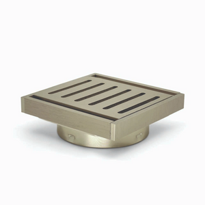 100*100*14mm Brushed Nickel Ezy Flow Guard Floor Waste