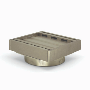 100*100*21mm Brushed Nickel Ezy Flow Guard Floor Waste Insert