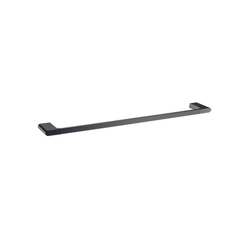 Bellino Gun Metal Grey Single Towel Rail 600mm Zinc Alloy