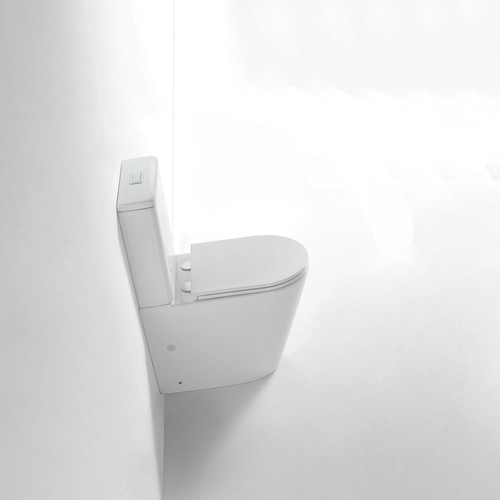 LONDON 620*370*820mm Gloss White Rimless Flushing Back to Wall Two-piece Toilet Suite