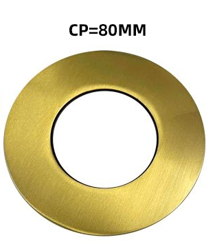 80mm Brushed Yellow Gold Round Cover Plate For WM26.04