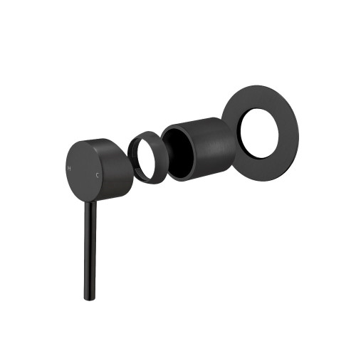LUCID PIN Black Wall Mixer Trim Kit Only (match CLPM)