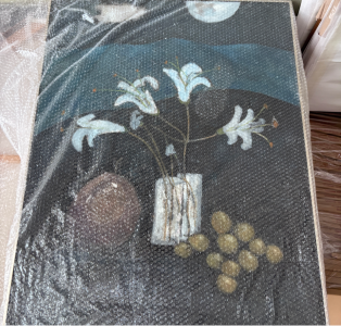 Night Orchid Original Oil Painting – 80x120cm