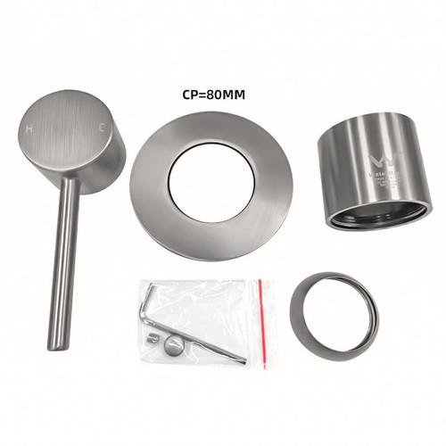 LUCID PIN Brushed Nickel Wall Mixer Trim Kit Only (match CLPM)