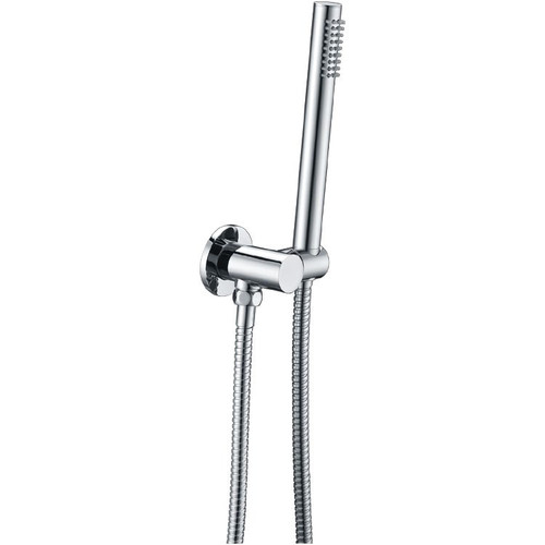 Chrome Shower Rail with Handheld Shower