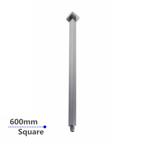 600mm Brushed Nickel Ceiling Shower Arm