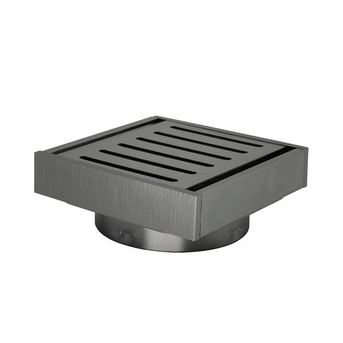 100*100*21mm Gun Metal Ezy Flow Guard Floor Waste