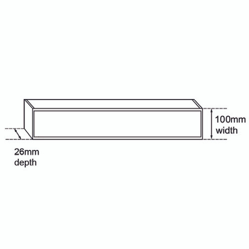 100x100x26mm Brushed Silver Ezy Flow Tile Insert Grate