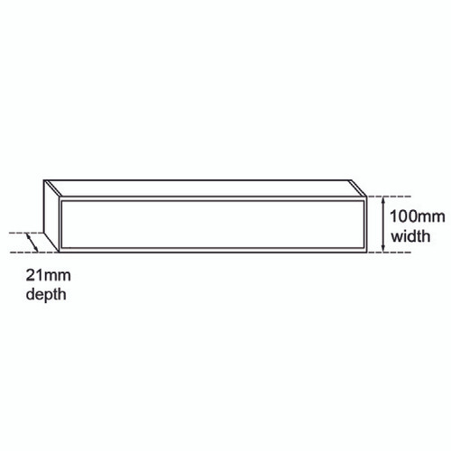 100x100x21mm Brushed Silver Ezy Flow Tile Insert Grate