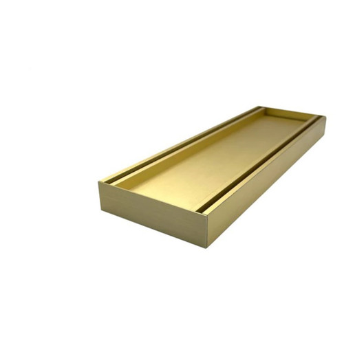 100x100x21mm Brushed Gold Ezy Flow Tile Insert Grate