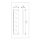 Bellino Chrome & Matte Black Shower Shelf