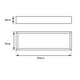 Cavallo Chrome Square Towel Rail 200mm