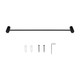 600mm Black Single Towel Rail
