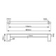 RUSHY - 800mm Chrome Double Towel Rail