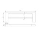 Bellino Brushed Nickel 600mm DoubleTowel Rail