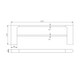 VOG - 600mm Brushed Brass Double Towel Rail
