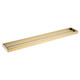 Cavallo Brushed Yellow Gold Square Double Towel Rail 600mm