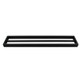 Cavallo Matte Black Square Double Towel Rail 600mm