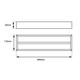 Cavallo Matte Black Square Single Towel Rail 800mm