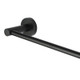 LUCID PIN - 800mm Black Cuttable Single Towel Rail