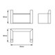 Cavallo Brushed Yellow Gold Square Robe Hook