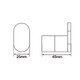 RUSHY - Black & Chrome Robe Hook