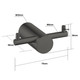 Gunmetal Robe Hook