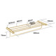 Brushed Brass Shower Shelf
