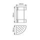 IVANO - Chrome Stainless Steel Shelf