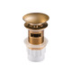 Brushed Brass Pop Up Waste Overflow