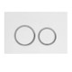 R & T Brushed Nickel ABS Push Plate(Round Button)