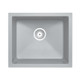 533x457mm Concrete Grey Carysil Granite Single Bowl Kitchen Sink