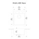 Black Carysil Waltz 400 Grainte Single Bowl Stone Kitchen Sink 400*500*200mm