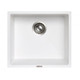 457x406mm White Carysil Granite Single Bowl Kitchen Sink