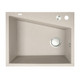 480x600x227mm Beige Granite Single Bowl Kitchen Sink