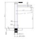CADDENCE - Brushed Gunmetal Basin Mixer