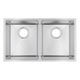 740x440x200mm Chrome Stainless Steel Double Bowl Kitchen Sink