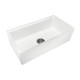 White Carysil Fine Fireclay Single Bowl Kitchen Sink 838*457*232mm
