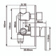 LUCID PIN Series Brushed Nickel Diverter Mixer BU0125-2.ST Trim Kit (match CLPD)