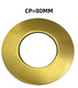 80mm Brushed Yellow Gold Round Cover Plate For WM26.04