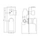 VOG Series Brushed Brass Diverter Mixer Trim Kit (match CLPD)