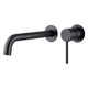 LUCID PIN Series Black Spout Mixer Trim Kit Only With Separate 60mm Cover Plate (match CLPS)