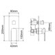 IVANO Series Black Diverter Mixer Trim Kit (match CLPD)