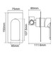 VOG Series Brushed Nickel Wall Mixer Trim Kit (match CLPM)