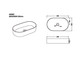 520x300x120mm Gloss White Above Counter Basin