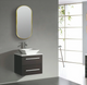 500x1000mm Matte Brushed Gold Framed LED Dressing Mirror