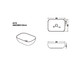 485x395x145mm Matte White Above Counter Basin